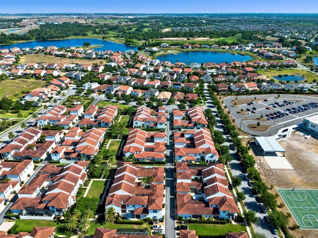 8848 Bismarck Palm Dr, Winter Garden, FL 34787 - aerial view featuring a residential view and a water view