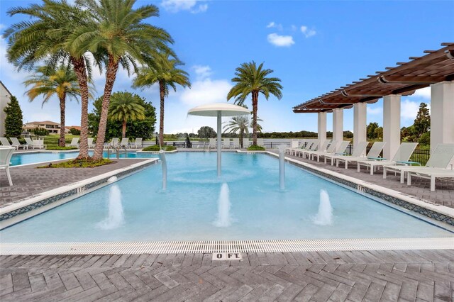 8848 Bismarck Palm Dr, Winter Garden, FL 34787 - pool with a patio