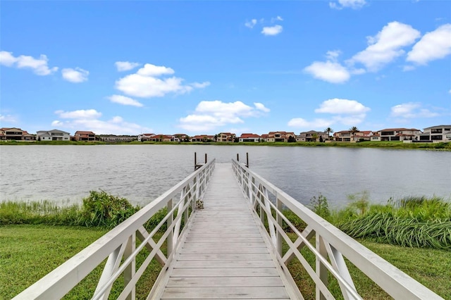 8848 Bismarck Palm Dr, Winter Garden, FL 34787 - dock area featuring a residential view and a water view