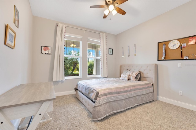 2127 Bay Line Rd, Oakland, FL 34787 - bedroom with baseboards, carpet, and ceiling fan