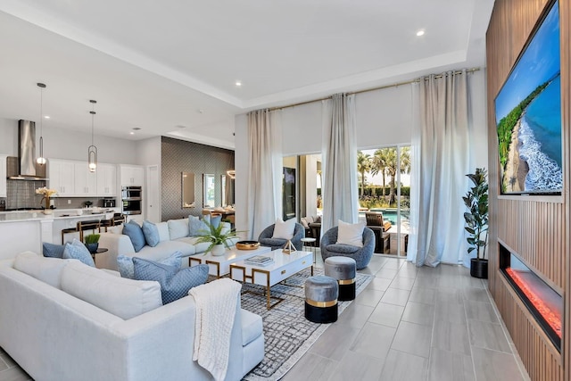 7905 Jacks Club Dr, Kissimmee, FL 34747 - living room with recessed lighting and light tile patterned floors