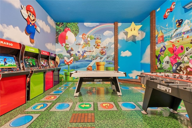 7905 Jacks Club Dr, Kissimmee, FL 34747 - rec room featuring a wall mounted air conditioner
