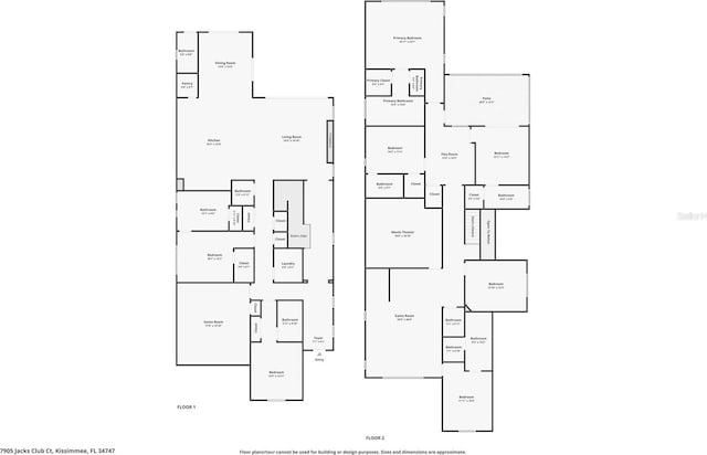 7905 Jacks Club Dr, Kissimmee, FL 34747 - floor plan / room layout
