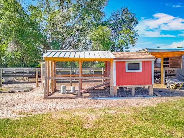 view of poultry coop