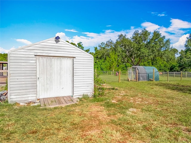 exterior space featuring fence