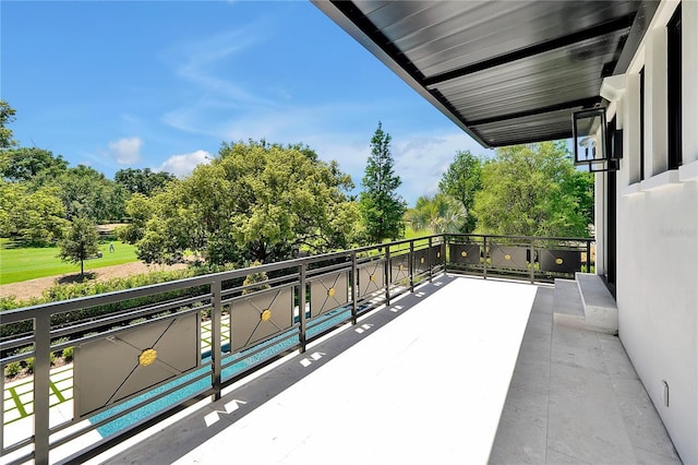 5525 Isleworth Country Club Dr, Windermere, FL 34786 - balcony with view of scattered trees