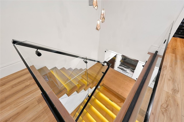 5525 Isleworth Country Club Dr, Windermere, FL 34786 - stairway with wood finished floors