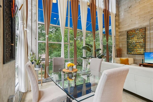 interior space with plenty of natural light