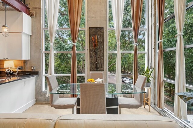 view of sunroom