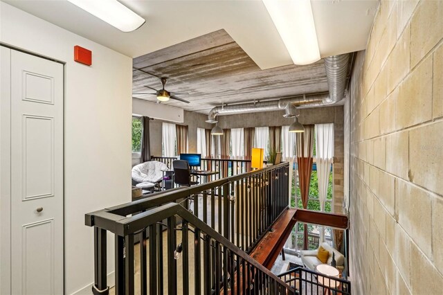 hall with an upstairs landing