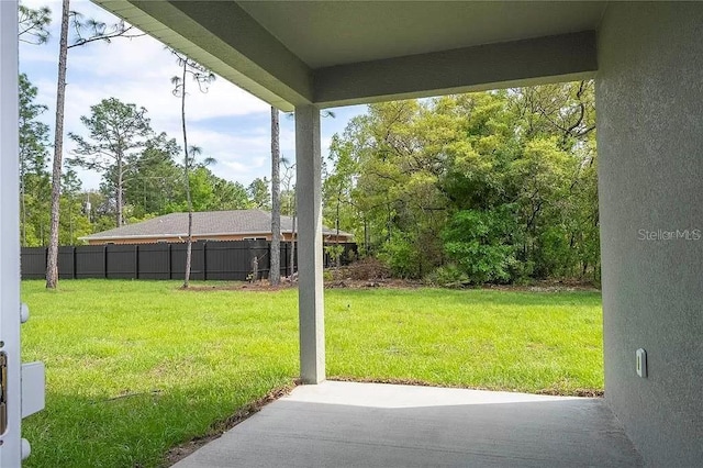 8312 N Pitcairn Way, Citrus Springs, FL 34434 - view of yard featuring a patio and view of scattered trees
