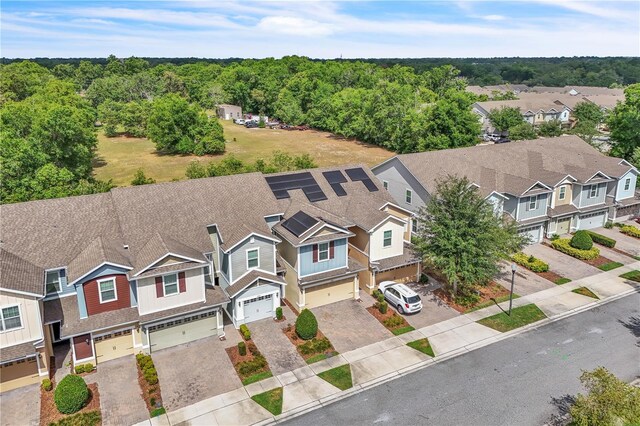 drone / aerial view with a residential view