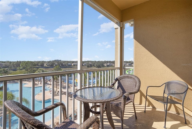 view of balcony