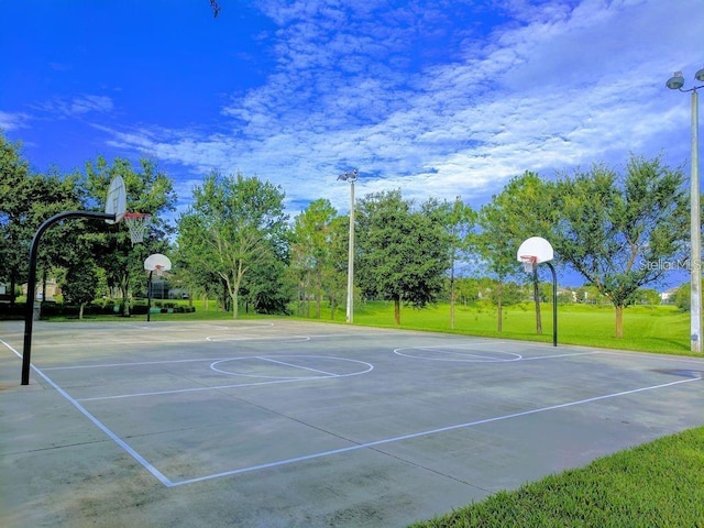 view of sport court with community basketball court