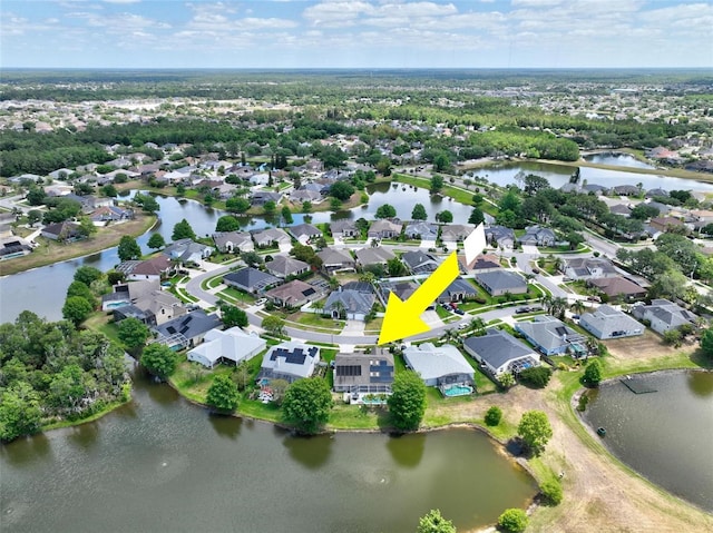 633 Lakehaven Cir, Orlando, FL 32828 - aerial view of property's location featuring a large body of water and nearby suburban area