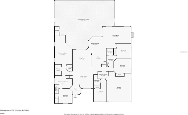 633 Lakehaven Cir, Orlando, FL 32828 - room layout