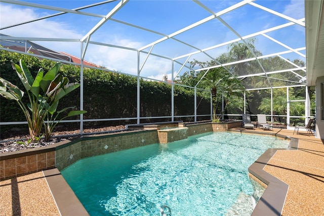 2232 Lake Vilma Dr, Orlando, FL 32835 - view of pool with a pool with connected hot tub, a lanai, and a patio area