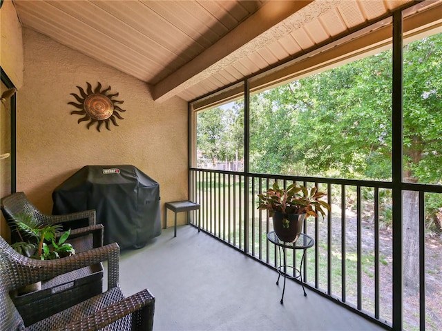 balcony with grilling area