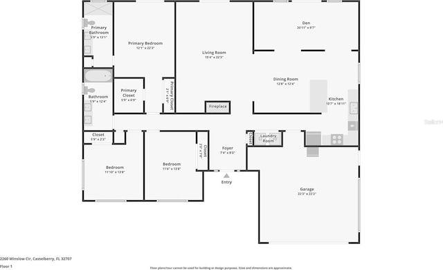2260 Winslow Cir, Casselberry, FL 32707 - plan