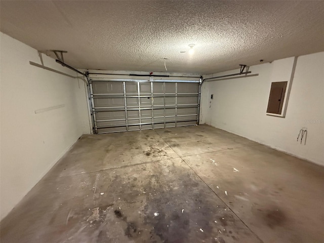 garage featuring electric panel