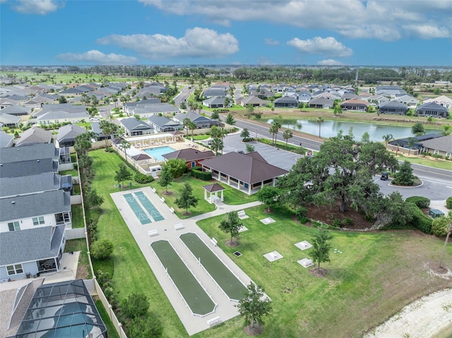 1397 Gatlin Pl, The Villages, FL 32163 - drone / aerial view with a water view and a residential view