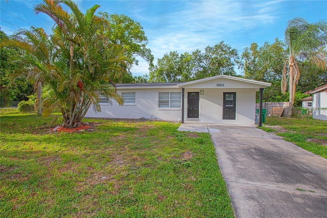 2501 Stratford Dr, Cocoa, FL 32926 - single story home with concrete driveway and stucco siding