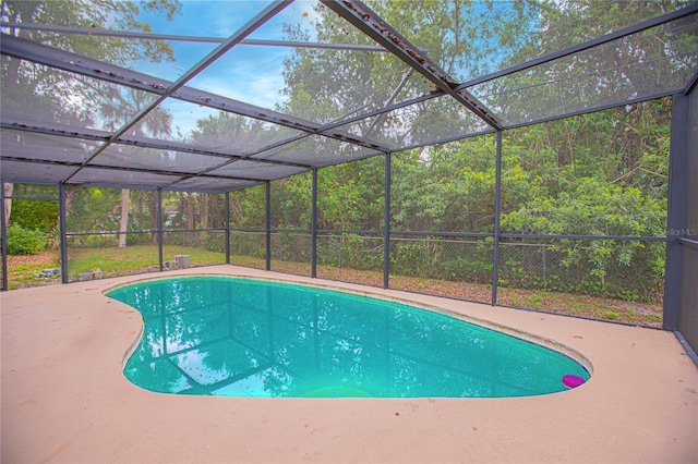 2501 Stratford Dr, Cocoa, FL 32926 - swimming pool featuring a patio area and a lanai