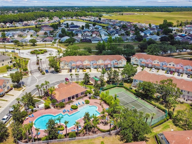 1180 S Beach Cir, Kissimmee, FL 34746 - aerial view of residential area featuring a pool
