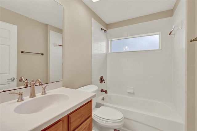 26807 Bull Run, Leesburg, FL 34748 - full bathroom with bathing tub / shower combination, toilet, and vanity