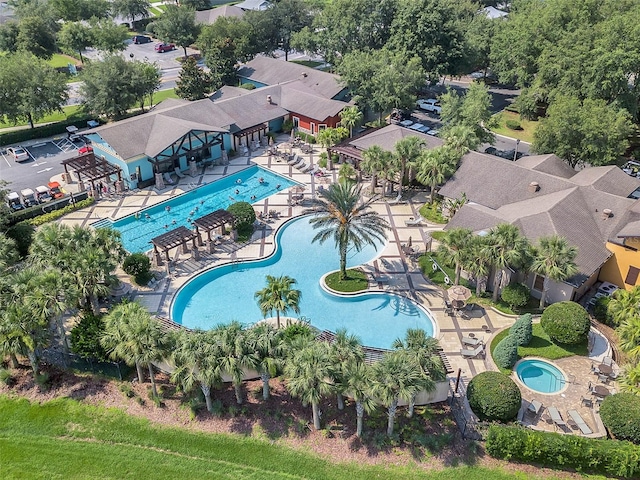 26807 Bull Run, Leesburg, FL 34748 - bird's eye view of a pool