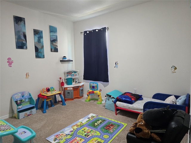 bedroom featuring carpet flooring