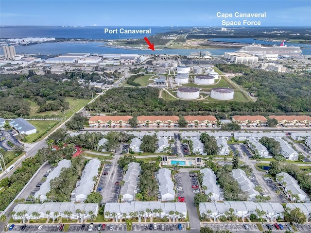 136 Beach Park Ln Unit 35, Cape Canaveral, FL 32920 - aerial view of property's location featuring a nearby body of water