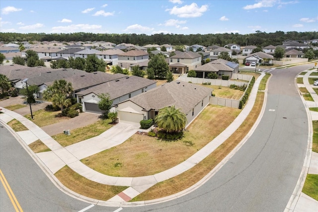 drone / aerial view featuring a residential view