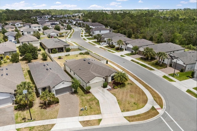 drone / aerial view with a residential view