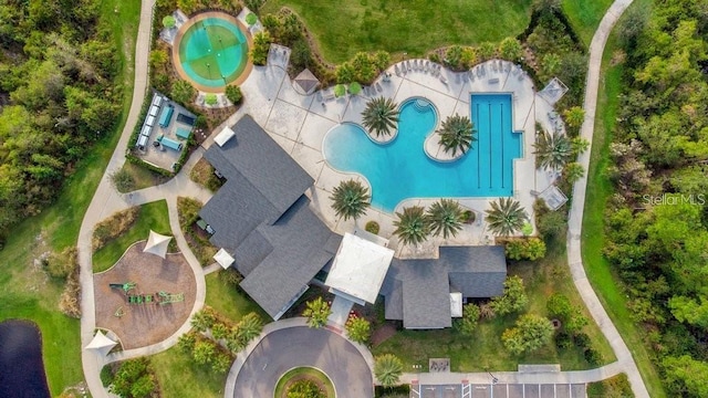 drone / aerial view