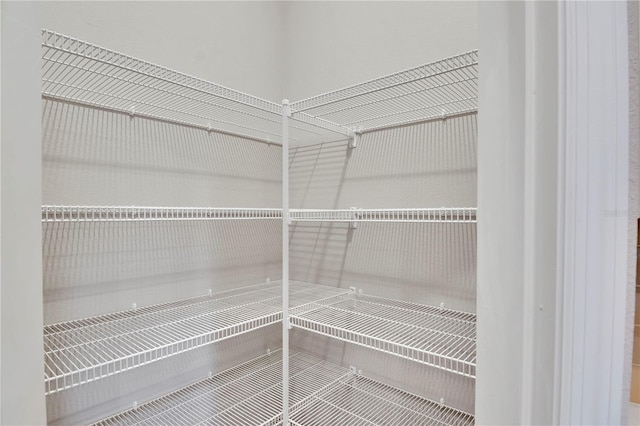 view of storage area