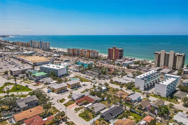 15406 2nd St E, Madeira Beach, FL 33708 - drone / aerial view with a water view and a city view