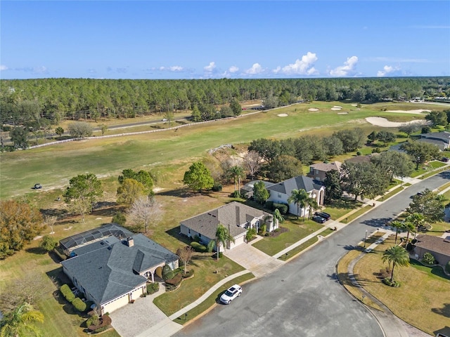 23533 Valderama Ln, Sorrento, FL 32776 - drone / aerial view featuring a residential view, view of golf course, and a forest view