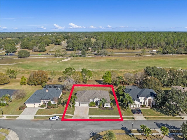 23533 Valderama Ln, Sorrento, FL 32776 - aerial view featuring a residential view, golf course view, and a wooded view