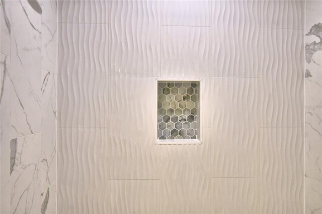 bathroom view of a tile shower