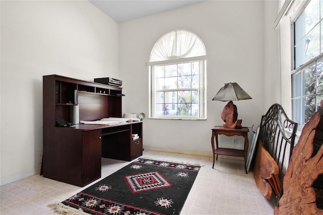 office space featuring a wealth of natural light