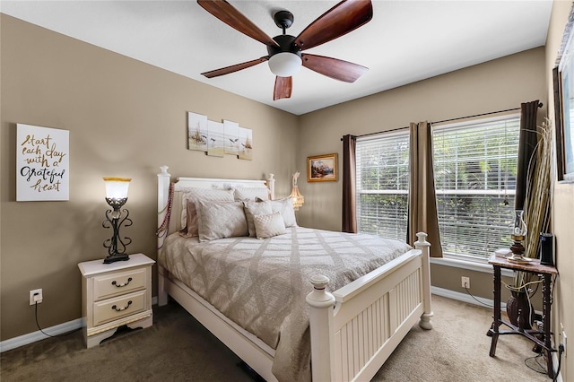 913 Bending Oak Trl, Winter Garden, FL 34787 - carpeted bedroom featuring baseboards and a ceiling fan