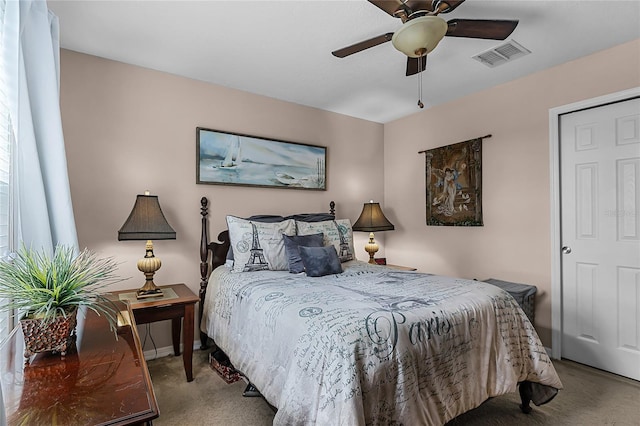 913 Bending Oak Trl, Winter Garden, FL 34787 - bedroom featuring carpet and a ceiling fan