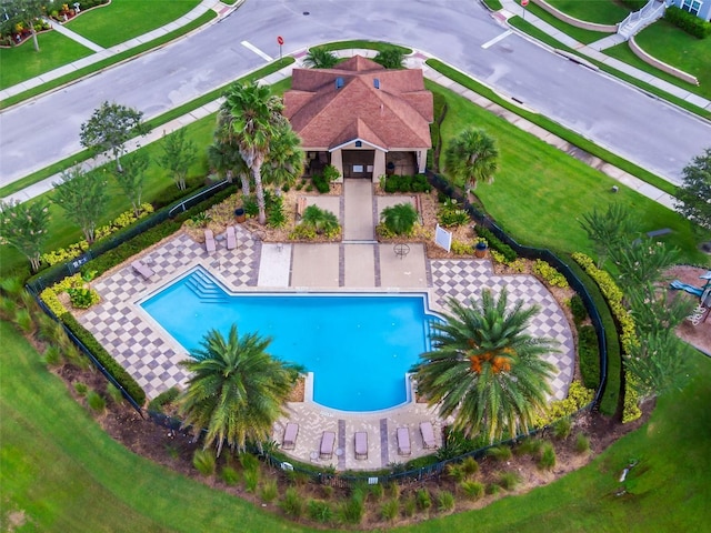 913 Bending Oak Trl, Winter Garden, FL 34787 - view from above of property with a pool area