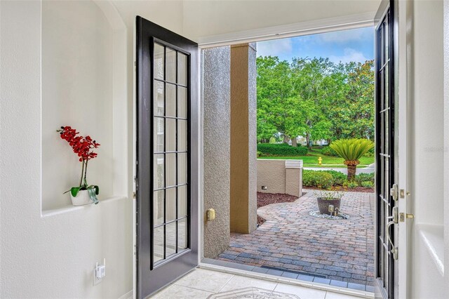 14003 Hampshire Bay Cir, Winter Garden, FL 34787 - doorway to outside with tile patterned flooring and plenty of natural light