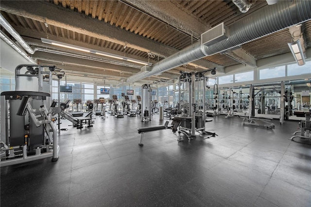 view of exercise room