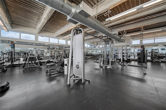 view of gym
