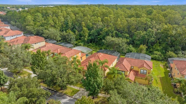1031 Marcello Blvd, Kissimmee, FL 34746 - drone / aerial view featuring a residential view and a wooded view