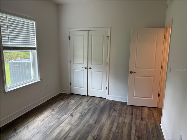 6179 Notre Dame Ter, North Port, FL 34291 - unfurnished bedroom featuring wood finished floors and a closet
