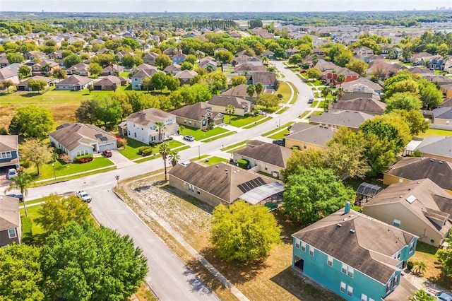 aerial view featuring a residential view